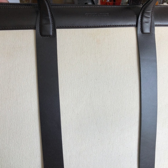 GIORGIO ARMANI white linen bag - Picture 11 of 15